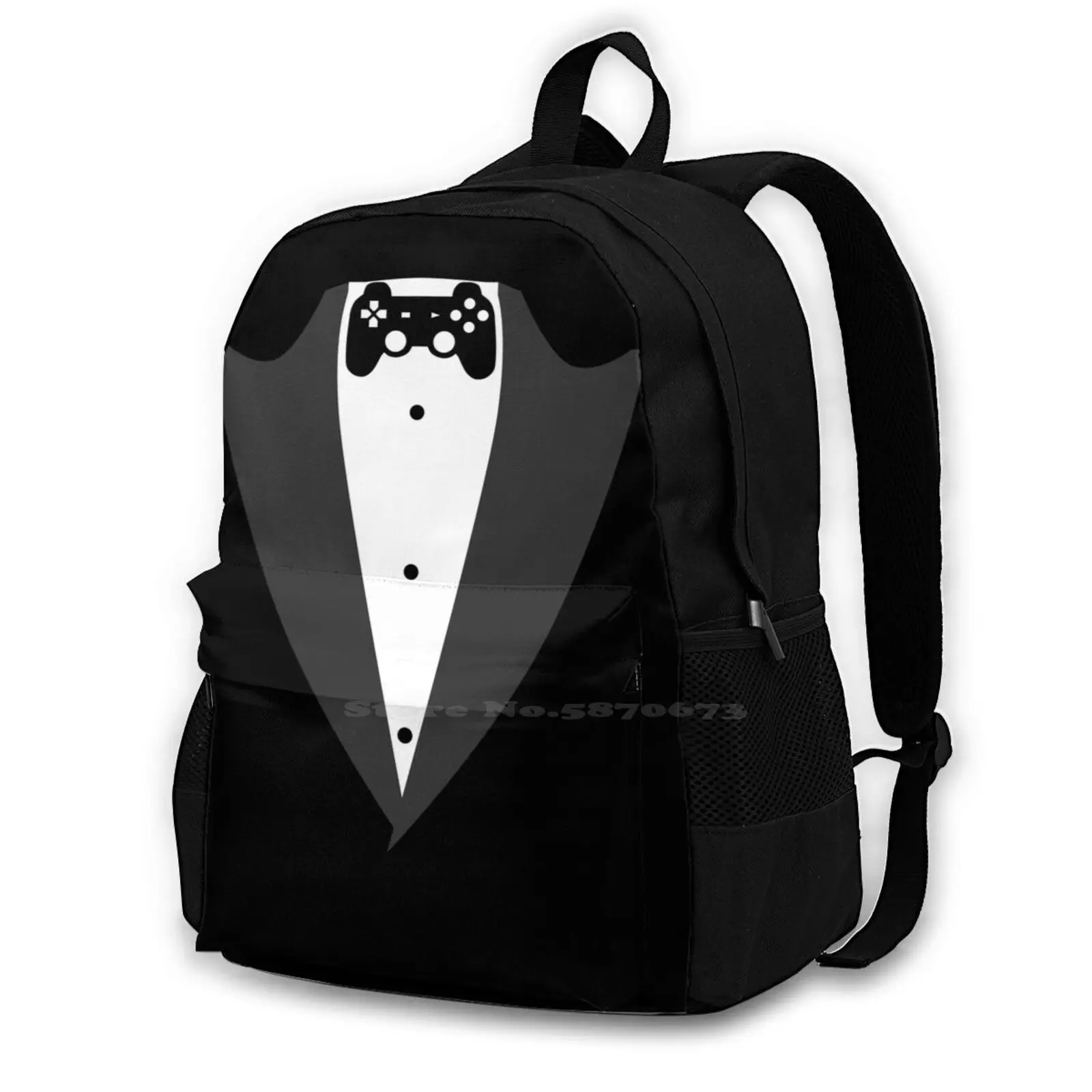 Tuxedo Costume Funny Carnival Parade Men Boys Valentine's Day Design T-Shirt School Bags For Teenage Girls Laptop Travel Bags