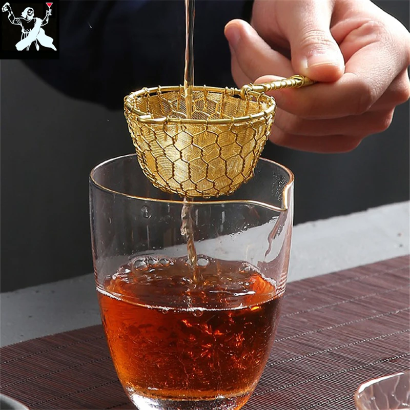 

Japanese Style Fine Copper Handmade Double Layer Cocktail Strainer Handcrat Conical Cocktail Sieve Great Juice Strainers