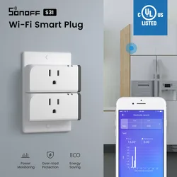 1/2/3/4 Pcs Itead Sonoff S31 Ons 15A Wifi Smart Socket Met Energy Monitor Door E-welink Controle Outlet Smart Home Wifi Plug Schakelaar