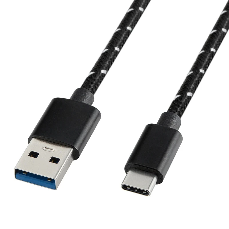 

USB C to USB Type-c data cable 3.1 type c to USB male 3A high-current aluminum braided data cable