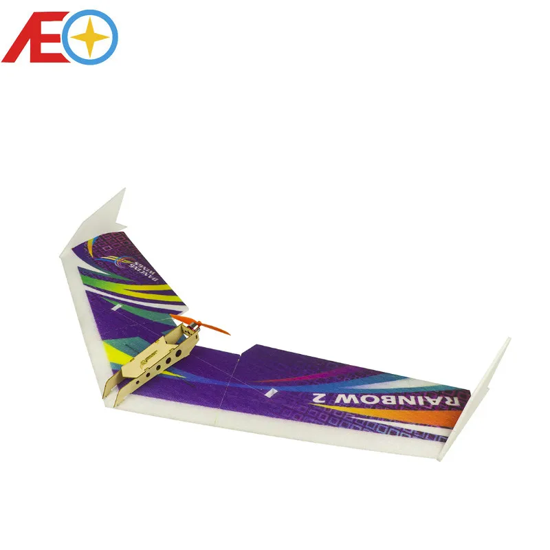 

Free Shipping EPP Airplane Model Rainbow Fly Wing 1000mm Wingspan ZAGI RC PLANE EPP plane SPANSWING Delta Wing rc plane