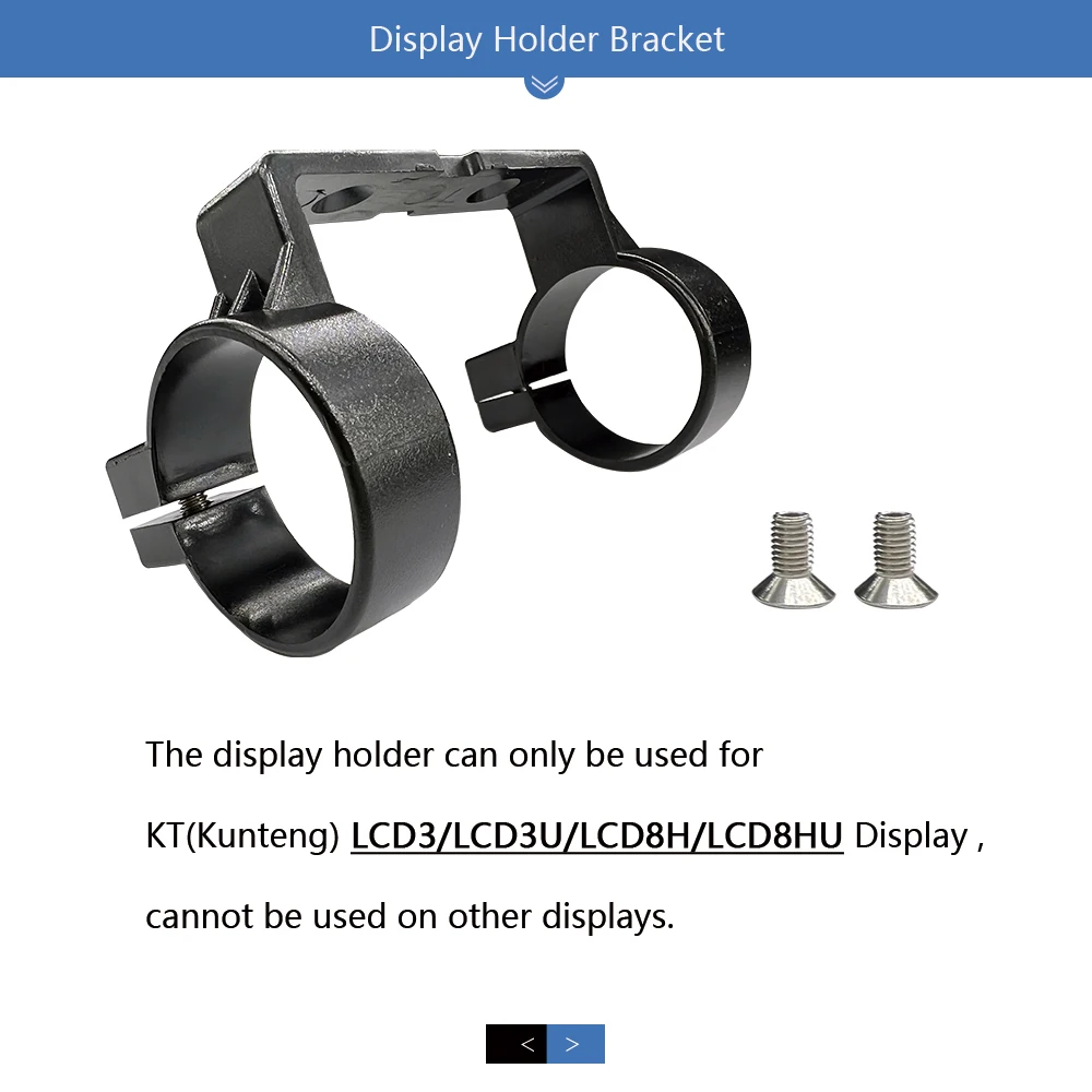 Electric Bicycle KT LCD3 LCD8H Display Holder Bracket Plastic Display Bracket Diameter 22.2mm For Ebike LCD3 LCD8H