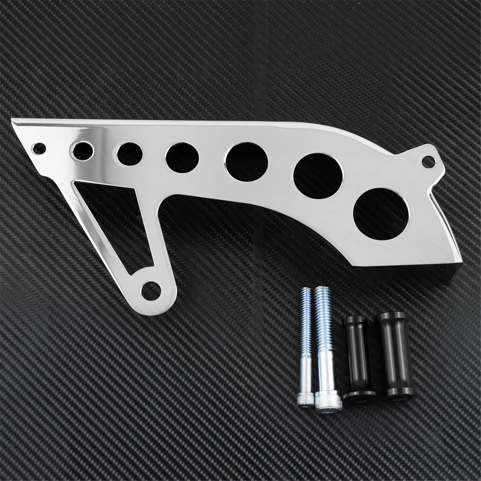 Couvercle de poulie d'entraînement en aluminium pour moto, protection de poulie avant, noir et chrome, Harley Sportster XL 883 1200 Roadster 48 72 Smile Low