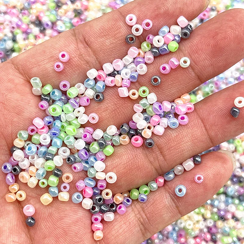 New 15g/lot 2mm 3mm 4mm Effect of The Cream Charm Czech Glass Seed Beads for Jewelry Making DIY Handmade Bracelet Accessories