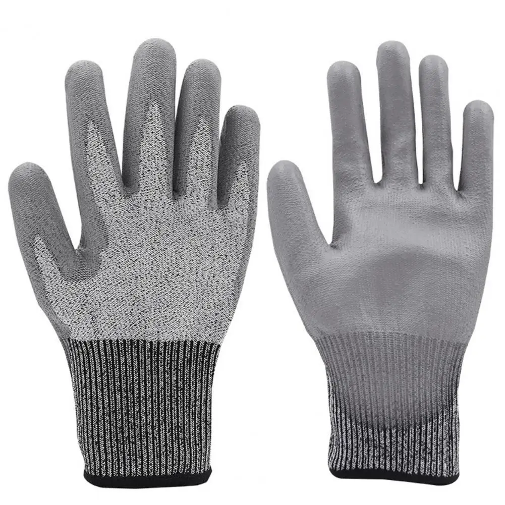 1 Pair Anti Cut Gloves Cut Resistant Gloves Resilient Wear resistant Level 5 Safety Durable Cut Resistant Gloves