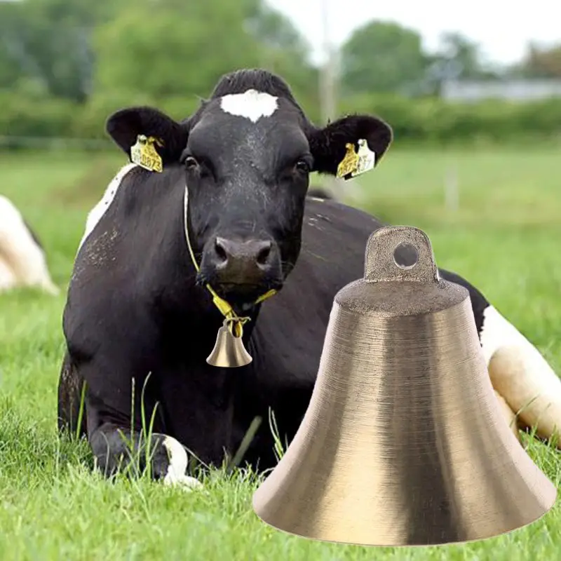 Cattle Cow Bell Horse Sheep Grazing Bell Farm Animal Dog Anti-Lost Loud Bell Animal Super Loud Brass Bell Decorations