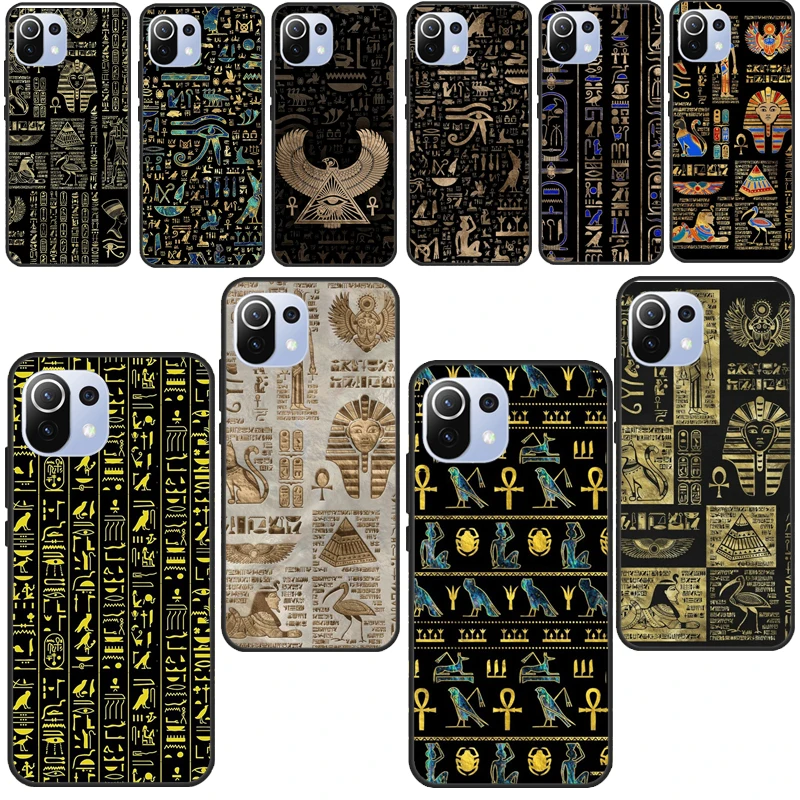 Ancient Egypt Egyptian God Horus Kemetic Heru For POCO X3 Pro F2 F3 M3 For Xiaomi Mi 11 Pro 10T 9T Mi 9 A3 Note 10 Lite Cover