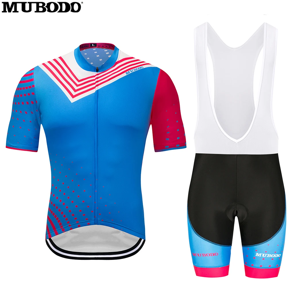 MUBODO ciclismo Jersey della bici manica corta della bicicletta top Traspirante All'aperto Abbigliamento Sportivo ciclismo