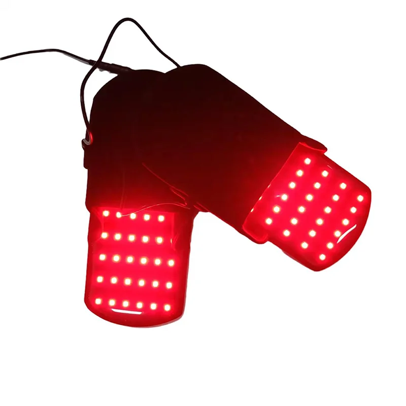 One Pair 660nm LED Red Light And 880nm Near Infrared Light Therapy Shoes With Timer For Foot Nerve Physical Pain Relief