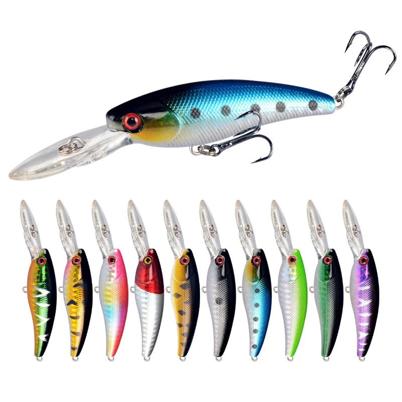 9cm 7.5g Hot Model Floating Fishing Lures Hard Bait 10color for Choose Minnow Quality Professional Minnow Depth3m