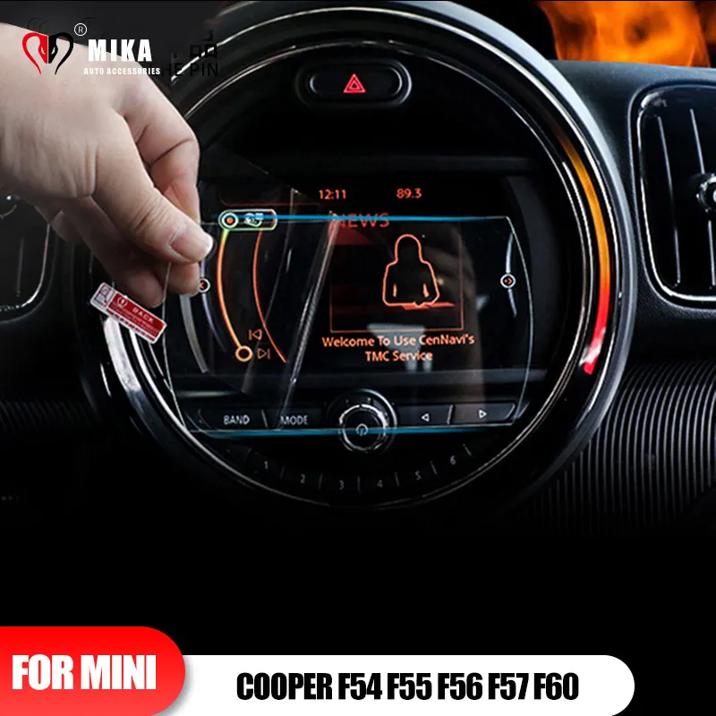 Für Mini Cooper F54 F55 F56 F57 F60 Auto Tachometer Tacho Schutzhülle GPS Refit Stahl film LCD Bildschirm Abdeckung Auto dekoration