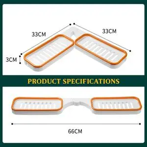 Stanzenfreies Eckregal für Badezimmer Countertop corner shelf Foldable bathroom  No hole  installation countertop shelf