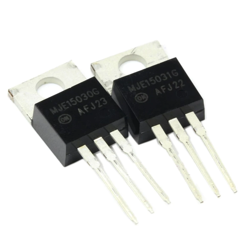 10PCS  (5pcs MJE15030+5pcs MJE15031) TO-220 E13031 MJE15031G MJE15030G TO220 Power Transistors