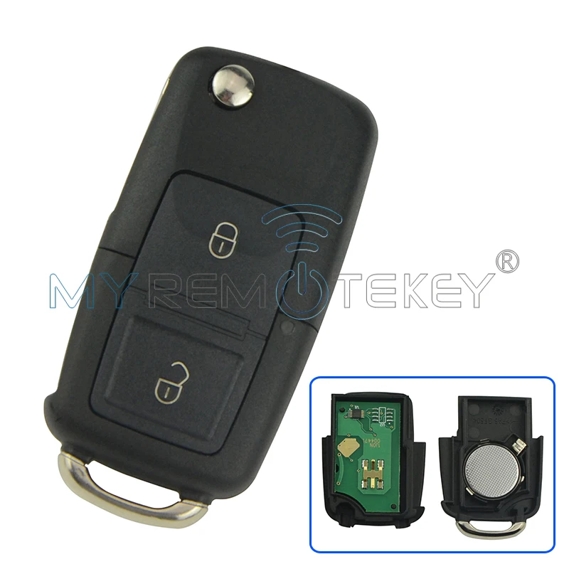 

REMTEKEY Car Remote Key for VW Volkswagen Passat Golf Bora Beetle Seat 1J0 959 753 AG ID48 434Mhz 2000 2001 2002 2003 2004 2005