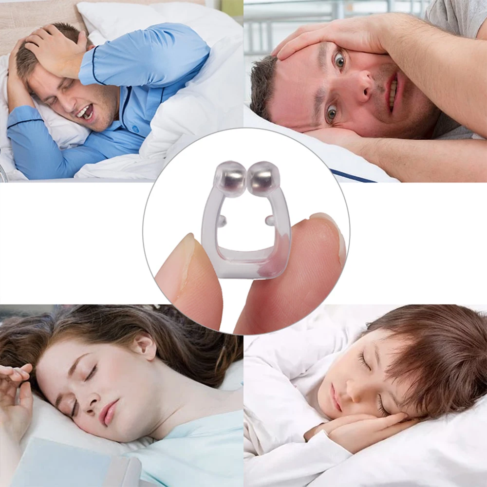 Anti Snore Nose Clip Magnetic Anti-snore Nasal Dilator Device Better Breathe Reduce Snoring Sleep Tight Antisnoring Solution Aid