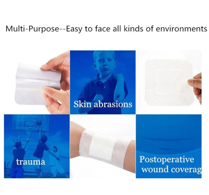 Medical grade band-aid Waterproof Breathable Cushion Adhesive Plaster Wound Hemostasis Sticker First Aid Bandage Emergency Kit