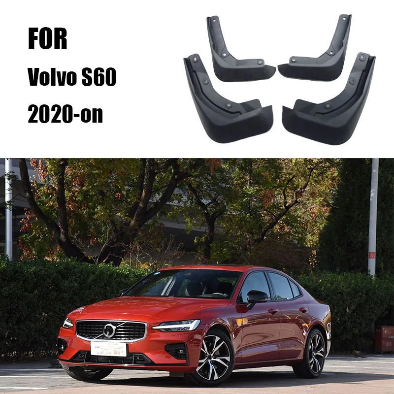 Mudguards For New Volvo s60 Fenders Mudguard Splash VOLVO S60 Mudflaps Guard Fender Mud flap Car accessories Front Rear 4 pcs