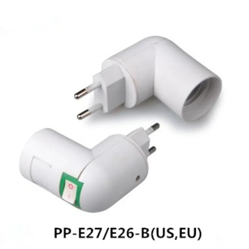 E27 with switch European standard to E27 lamp holder can be rotated 360 degrees  night light lamp holder