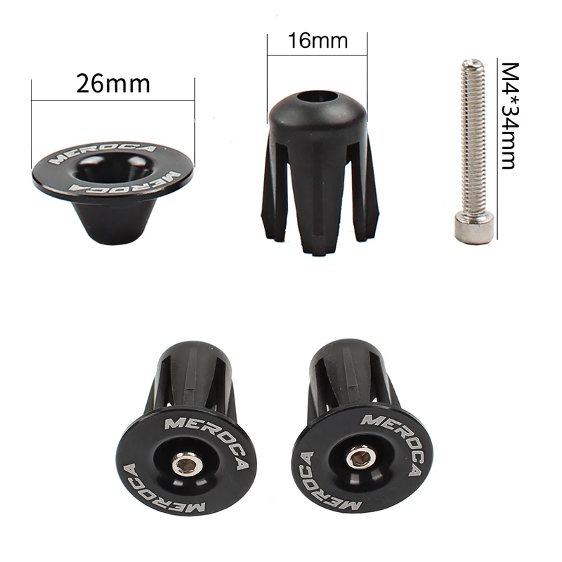 MEROCA Bicycle Handlebar End Plug MTB Road Bike Aluminum Alloy Expansion Handlebar Cover Plug