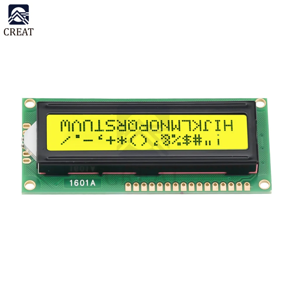 1601 LCD Display 16X1 Character Digital LCD Module LCM STN SPLC780D KS0066 for Arduino  R3 3D Printer 5V