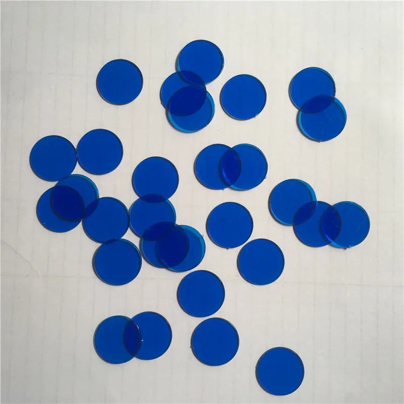 500Pcs 1.5cm Plastic Chips Markers for Fun Family Club Carnival Board Game 6 Colors