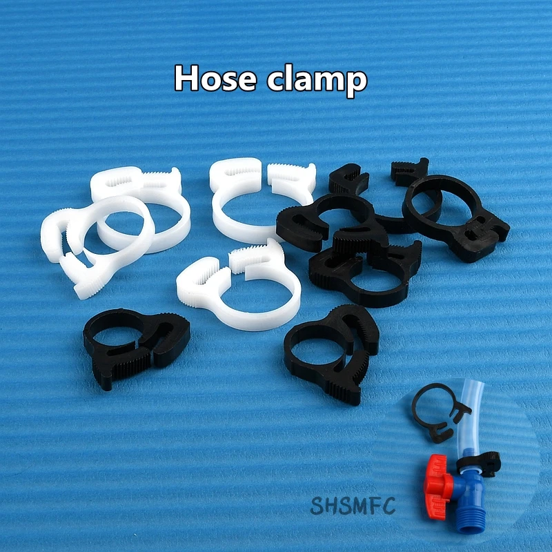 1 PC Hose Clamp Adjustable Fuel Line Pipe High Pressure Pipe Clamp Tube Fasterner Fish Tank Plastic Clip Garden Hose
