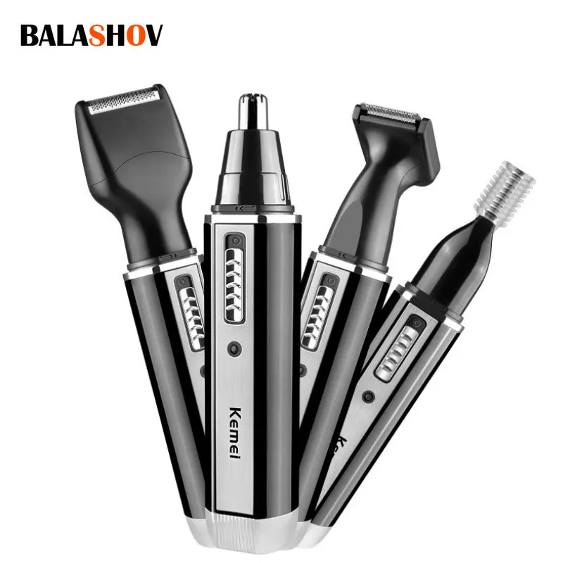 Rechargeable Men Electric Nose Ear Hair Trimmer Painless Women Trimming Sideburns Eyebrows Beard Hair Clipper Cut Shaver