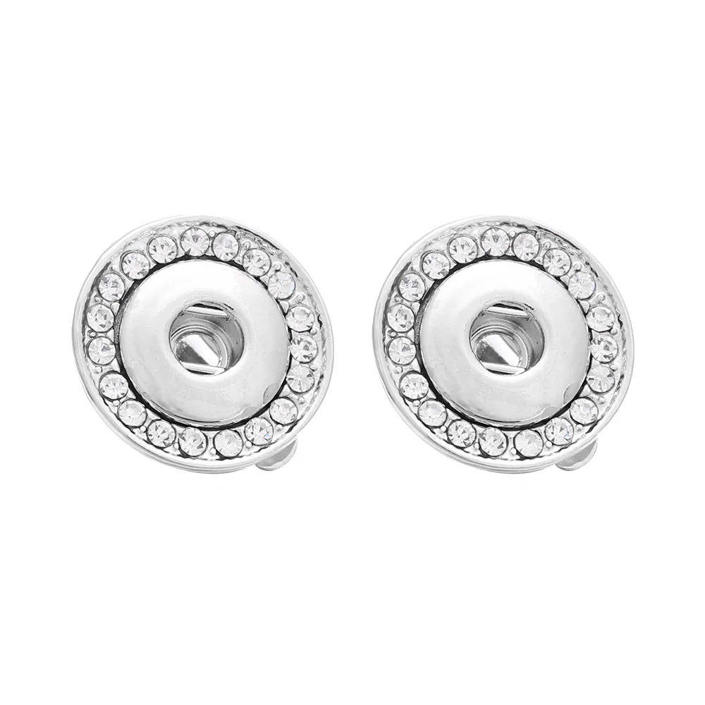 Women\'s Earring 12mm Xinnver Snap Jewelry Female Snap Button Earrings Hollow Out Water Drop Mini Snap Earring Charm Buttons