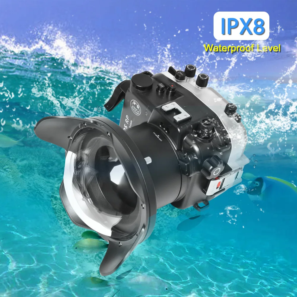 Housse étanche IPX8 pour Canon EOS RP SLR, étui pour appareil photo de plongée sous-marine, photographie professionnelle grand angle