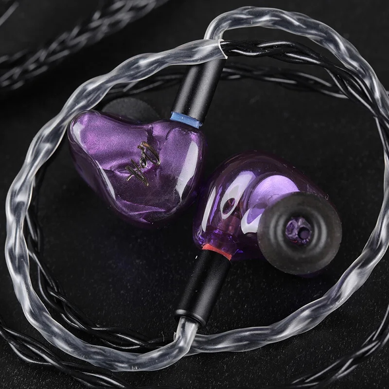 QOA Pink Lady 2BA + 1DD سماعة أذن هجينة داخل الأذن HIFI DJ مراقب سماعات أذن مع كابل قابل للفصل 2Pin