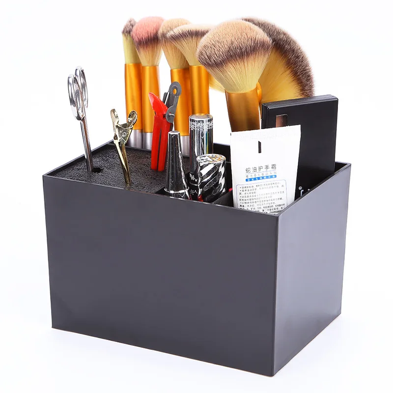 Hairdressing Non Slip Socket Hair Scissor Comb Hair Clips Storage Box Pot Stand Case Styling Organizer Salon Accessories