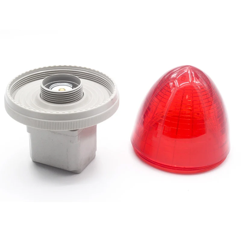 LED Peach-Type Warning Light Small Mini Signal Light Safety Indicator 12V 24V 110V 220V 30mmMachine Tool Equipment Warning Light