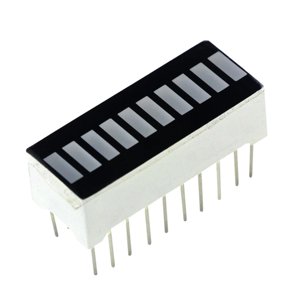 Wyświetlacz słupkowy LED Smart Electronics Ultra jasna czerwona 10-segmentowa cyfrowa tuba — zdjęcie 2