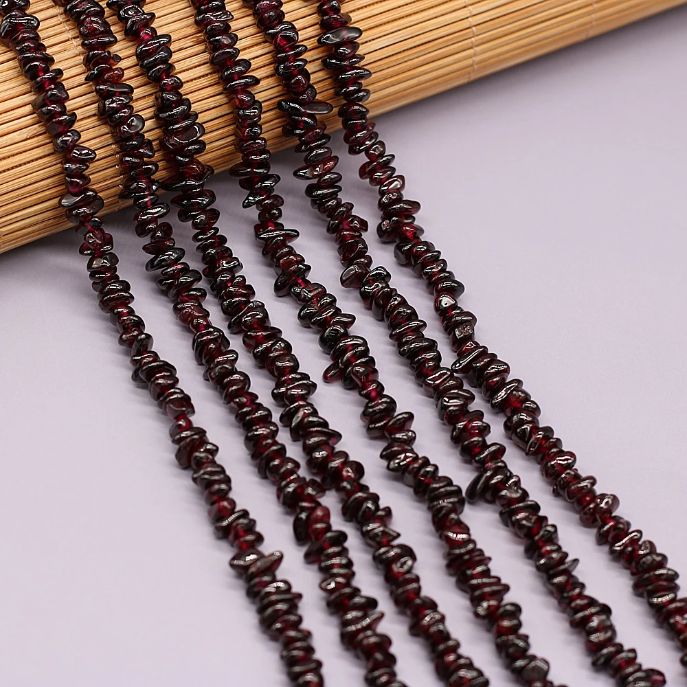 Natural stone semi-precious stone garnet irregular temperament gravel For Jewelry Making DIY Earring Necklace Accessories