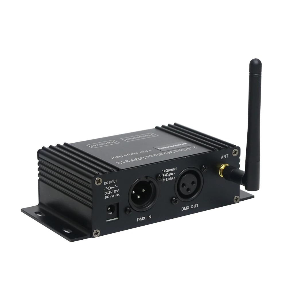 Trasmettitore ricevitore XLR Controllo DMX Controller display LCD DMX512 wireless per discoteca DJ Party Stage PAR Luce laser a testa mobile