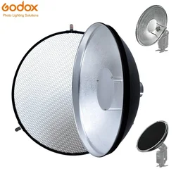 Godox Beauty Dish AD-S3 with Grid AD-S4 Flash Diffuser for WITSTRO Speedlite Flash AD180 AD360 AD200 AD360II