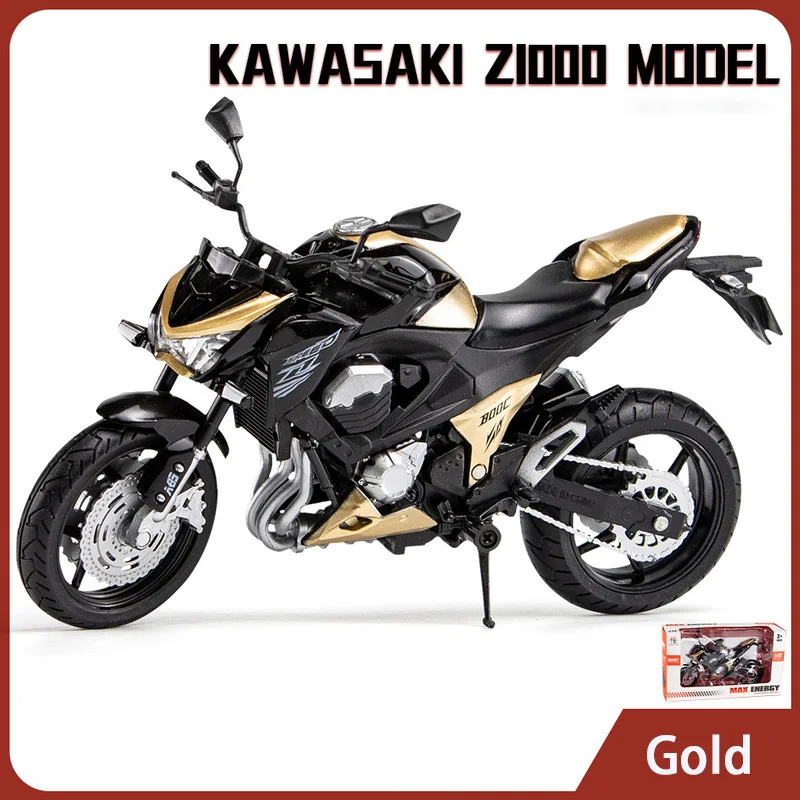 1:12 Kawasaki Z800 Alloy Die Cast Motorcycle Model Toy Vehicle