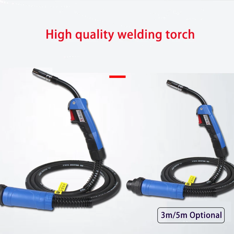 15AK MIG Welding Torch 3m 5m 10ft Air Cooled with Euro Connector MAG Welder Gun for 180A Welding Machine