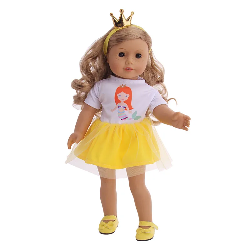 Doll Clothes Handmade Dress For 18 Inch American Doll Accessory Girl Toy 43 cm Baby Born Clothes Doll Accessories Our Generation