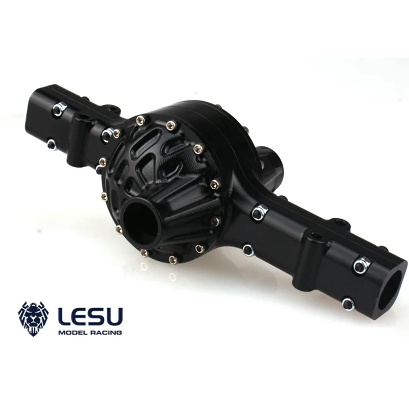 LESU CNC-Metallgehäuse für die mittlere Achse, passend für ferngesteuerte Tamiya 1/14 RC-Traktor-LKW- und Kipper-Modelle. – Detail 2