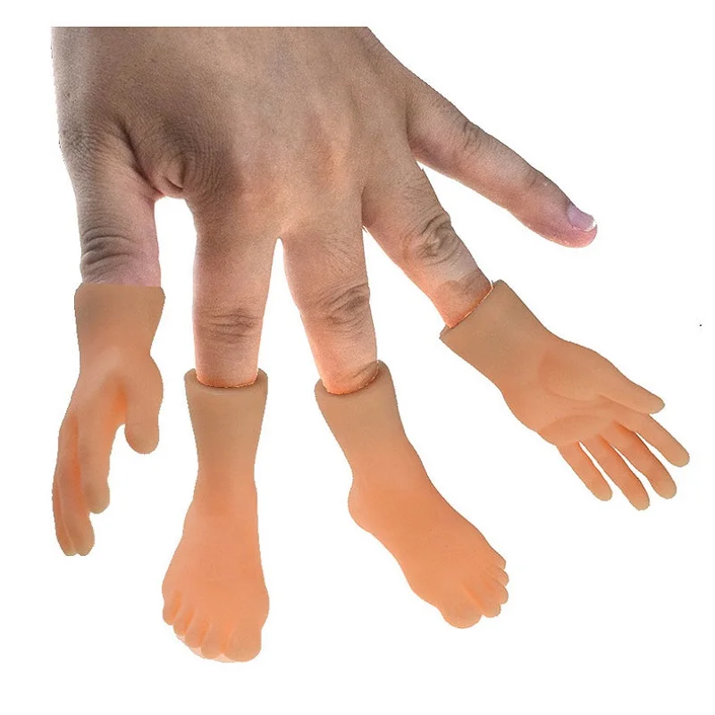 Pet Tease Cat Fingertips Toys Plastic Gloves Funny Creative Enamel Simulation Model Massage Dog Supplies Trickery Lovely Rubber