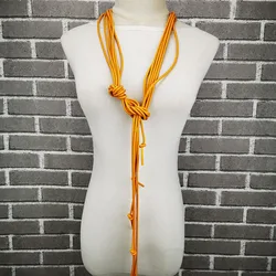 UKEBAY New Long Necklaces Women Sweater Necklaces Fashion Pendant Jewelry Punk Style Luxury Design Rubber Jewelry Necklace Gift