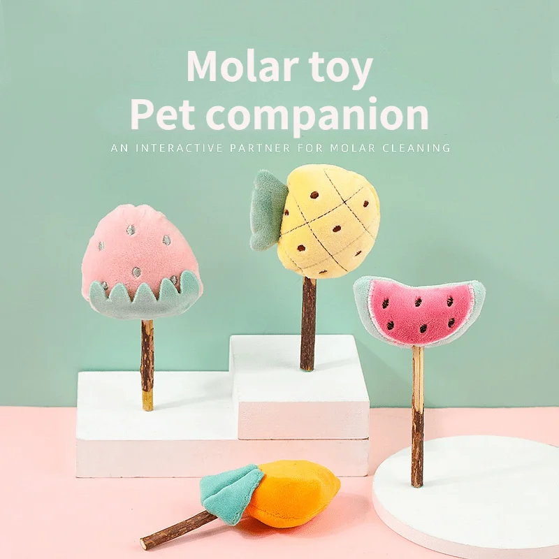 Cat toy cat Mint lollipop toy wood Tianliao self hi bite resistant interactive toy pet products