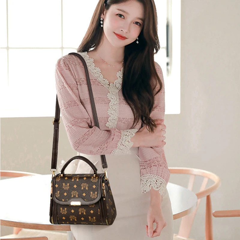 Bags For Women 2023 New Luxury Shoulder Crossbody With Top Handle Leather Fashion Designer Small Ladies Female Korean Handbags