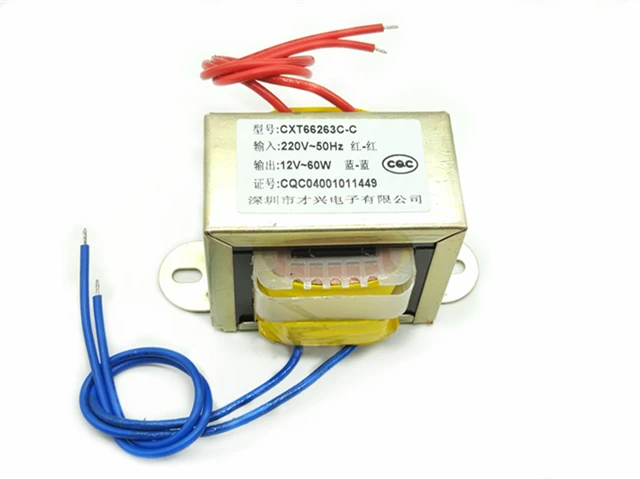 EI66-60W transformer 60W DB-60VA 220V 380v to 6V/9V/12V/15V/18V/24V/ Single Voltage ( Output 2 Lines) AC power supply