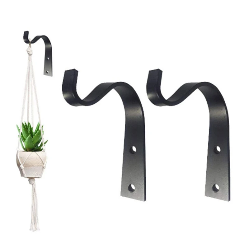 

Wrought Iron Plant Hooks Hang Outdoor Wall Decoration Plant Hanging Brackets Used for Bird Feeders Flower Troughs Lanterns