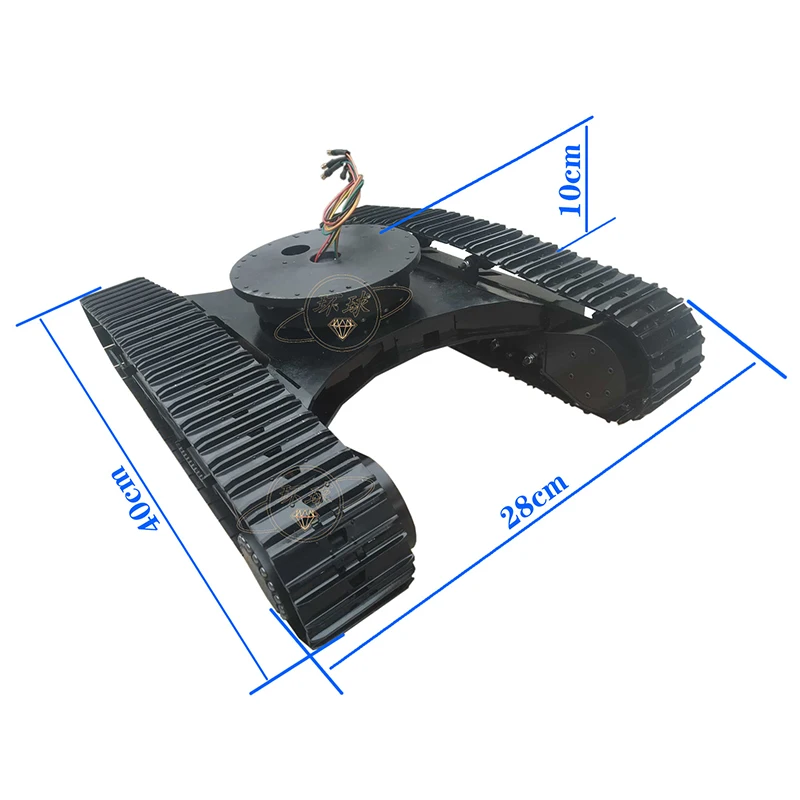1/12 Model koparki bezszczotkowy podwozie gąsienicowe wysoki moment obrotowy bezszczotkowy montaż podwozia