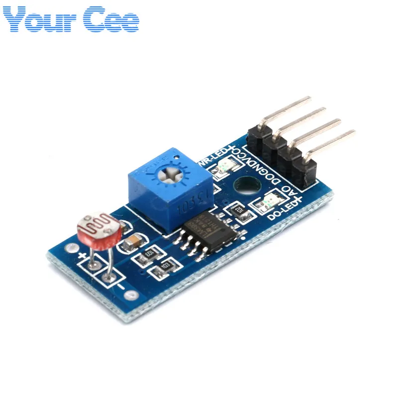 5PCS Optical Sensitive Resistance Light Detection Photosensitive Sensor Module for arduino 4pin DIY Kit