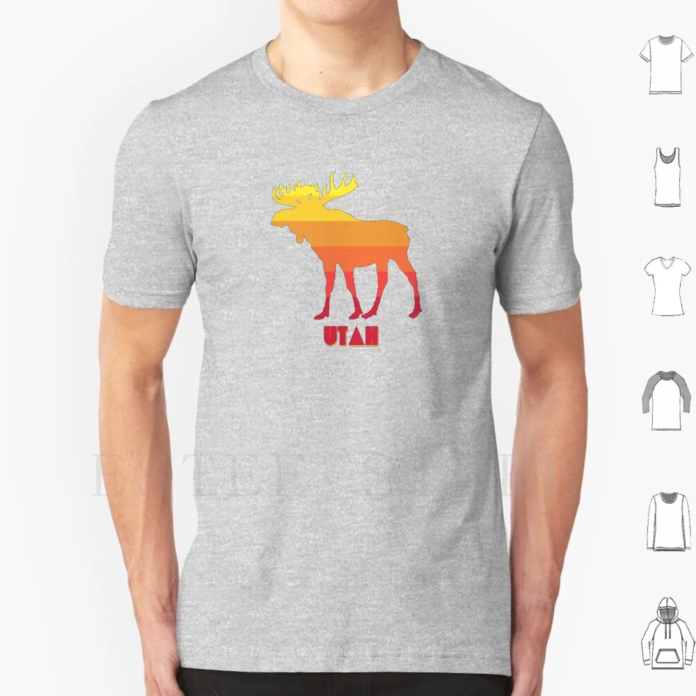 Moose T Shirt Cotton Men DIY Print Salt Lake City Beehive State Provo Ogden Alta Deer Valley Snowbird Park City Sundance Zion
