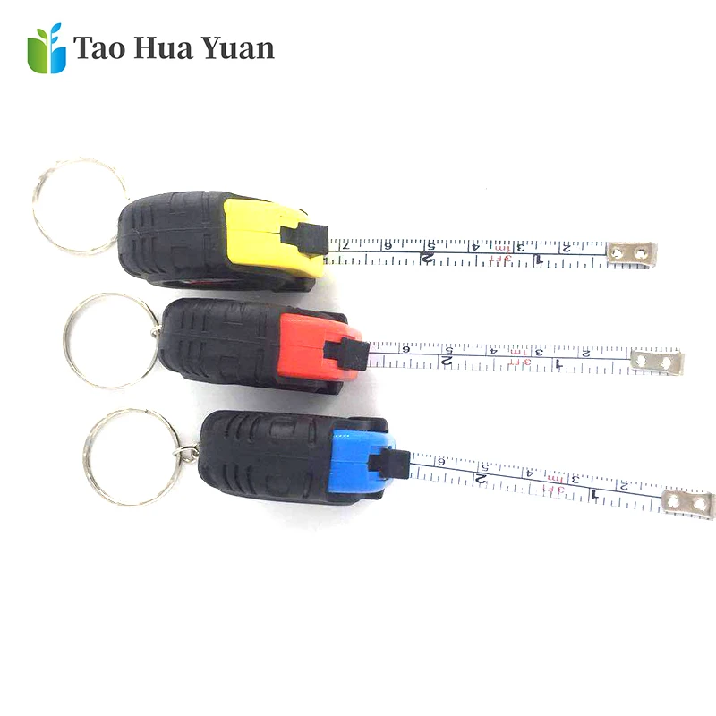 Mini Power Tape Measure Keychain Universal Pull Ruler Metric Tape Measure Retractable 1m Measuring Tape Meter Inch Tailor Tool A